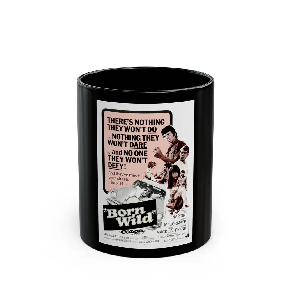 BORN WILD 1968 Movie Poster - Black Coffee Mug-11oz-Go Mug Yourself