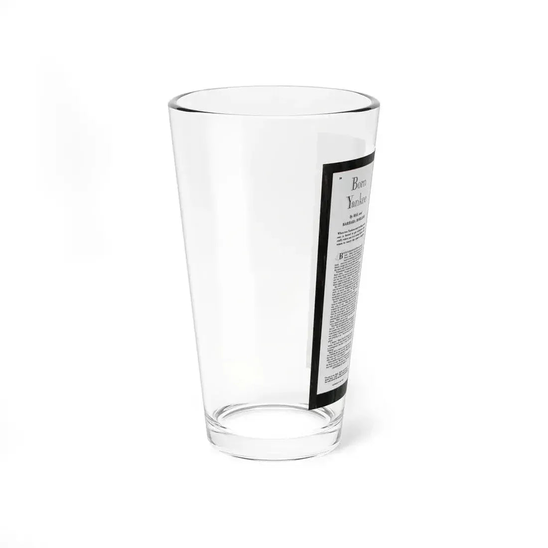 Born Yankee, Collier's, March 12, 1949 (Magazine Illustration) Pint Glass 16oz - Go Mug Yourself