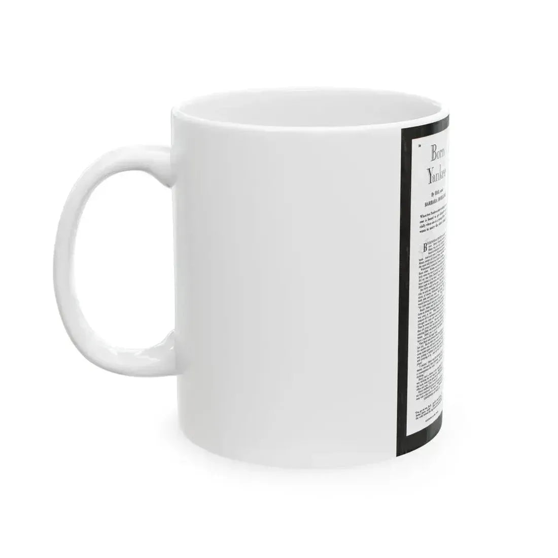Born Yankee, Collier's, March 12, 1949 - White Coffee Mug - Go Mug Yourself