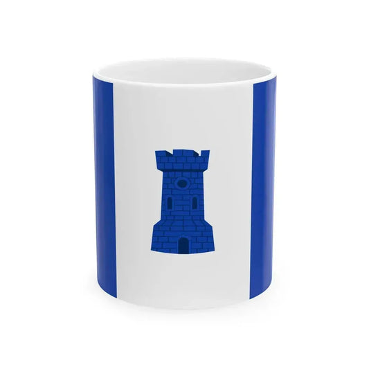 Bornem vlag (Belgium) White Coffee Mug 11oz - Go Mug Yourself