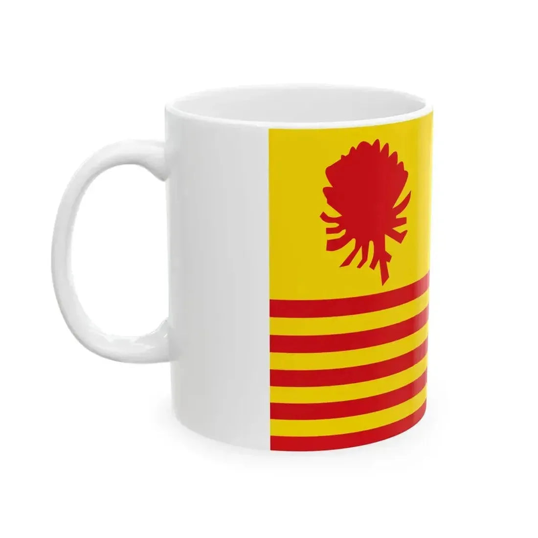Borsbeek vlag (Belgium) White Coffee Mug - Go Mug Yourself