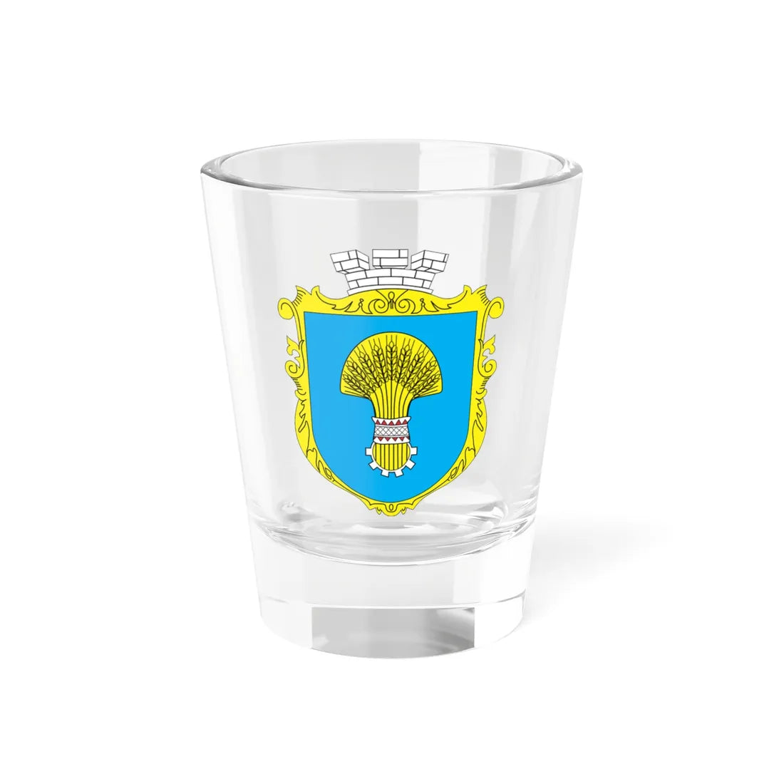 Borshchiv COA (Ukraine) (Coat of Arms) Shot Glass 1.5oz 1.5oz - Go Mug Yourself