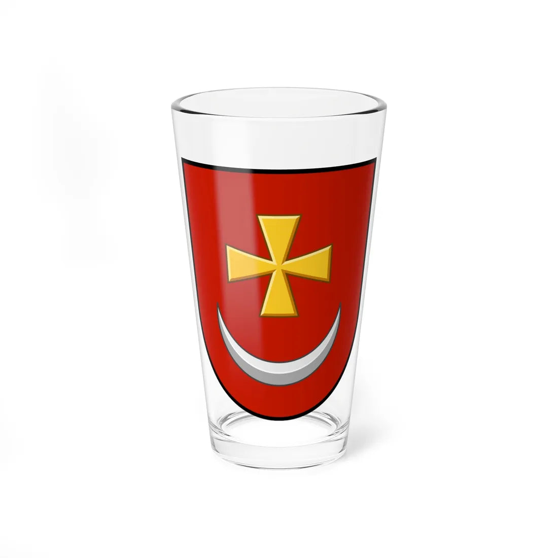 Borzna coat of arms escutcheon (Ukraine) (Coat of Arms) Pint Glass 16oz 16oz - Go Mug Yourself