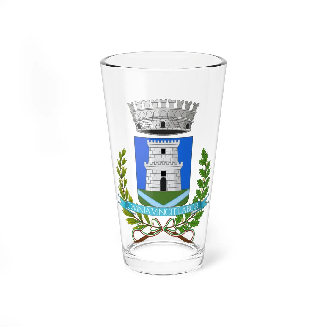 Borzonasca-Stemma (Italy) (Coat of Arms) Pint Glass 16oz 16oz - Go Mug Yourself