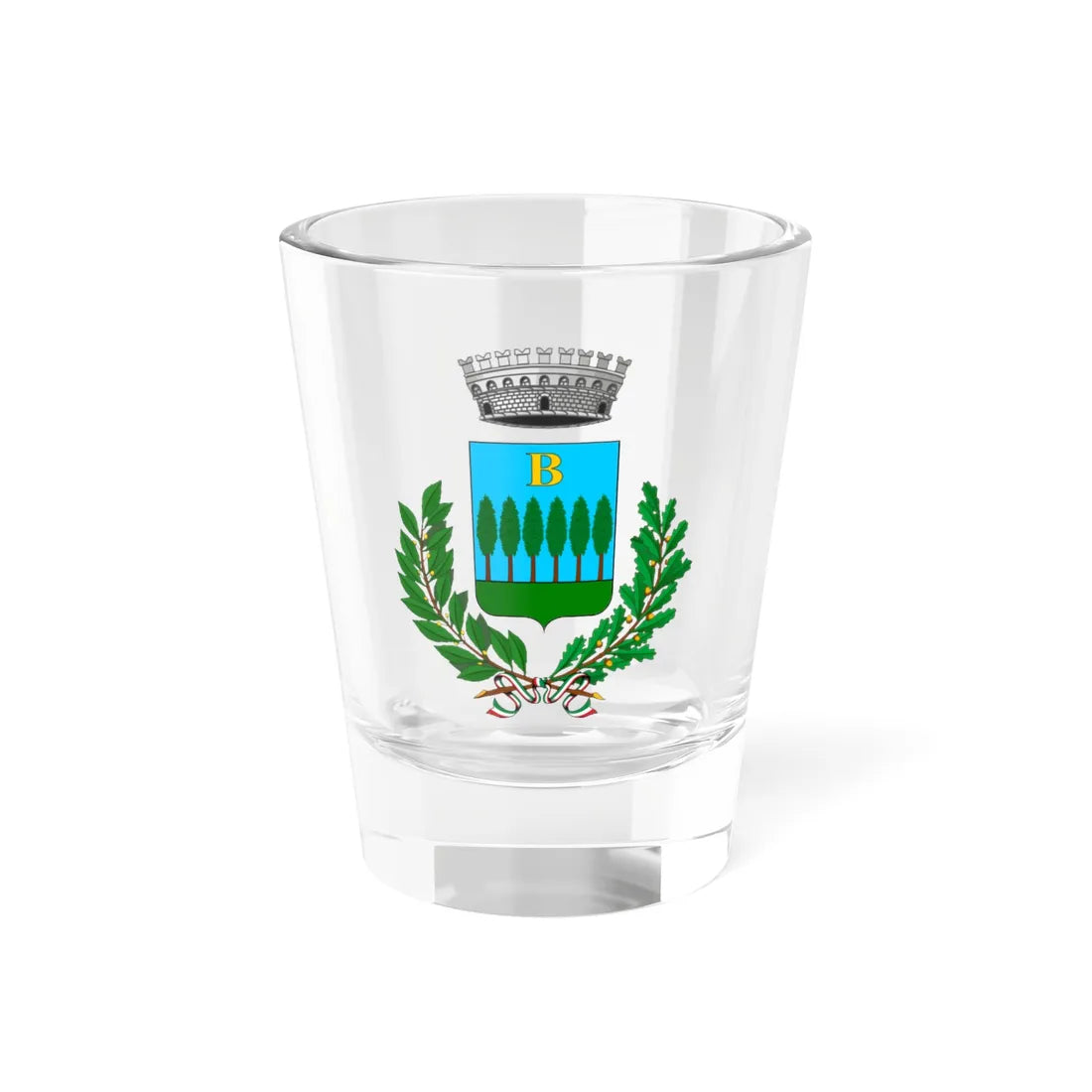 Bosia-Stemma (Italy) (Coat of Arms) Shot Glass 1.5oz 1.5oz - Go Mug Yourself