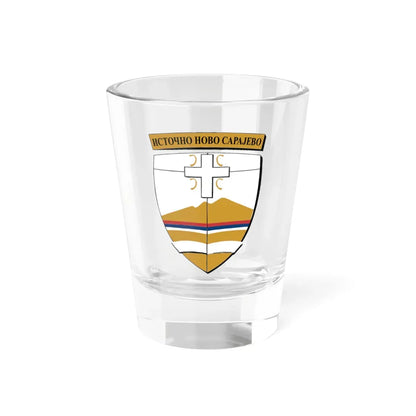 Источно Ново Сарајево грб (Bosnia and Herzegovina) (Coat of Arms) Shot Glass 1.5oz 1.5oz - Go Mug Yourself