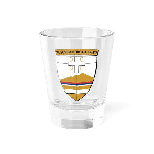 Источно Ново Сарајево грб (Bosnia and Herzegovina) (Coat of Arms) Shot Glass 1.5oz 1.5oz - Go Mug Yourself