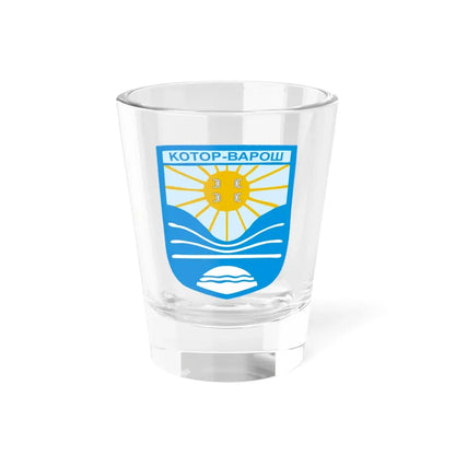 Котор-Варош грб (Bosnia and Herzegovina) (Coat of Arms) Shot Glass 1.5oz 1.5oz - Go Mug Yourself