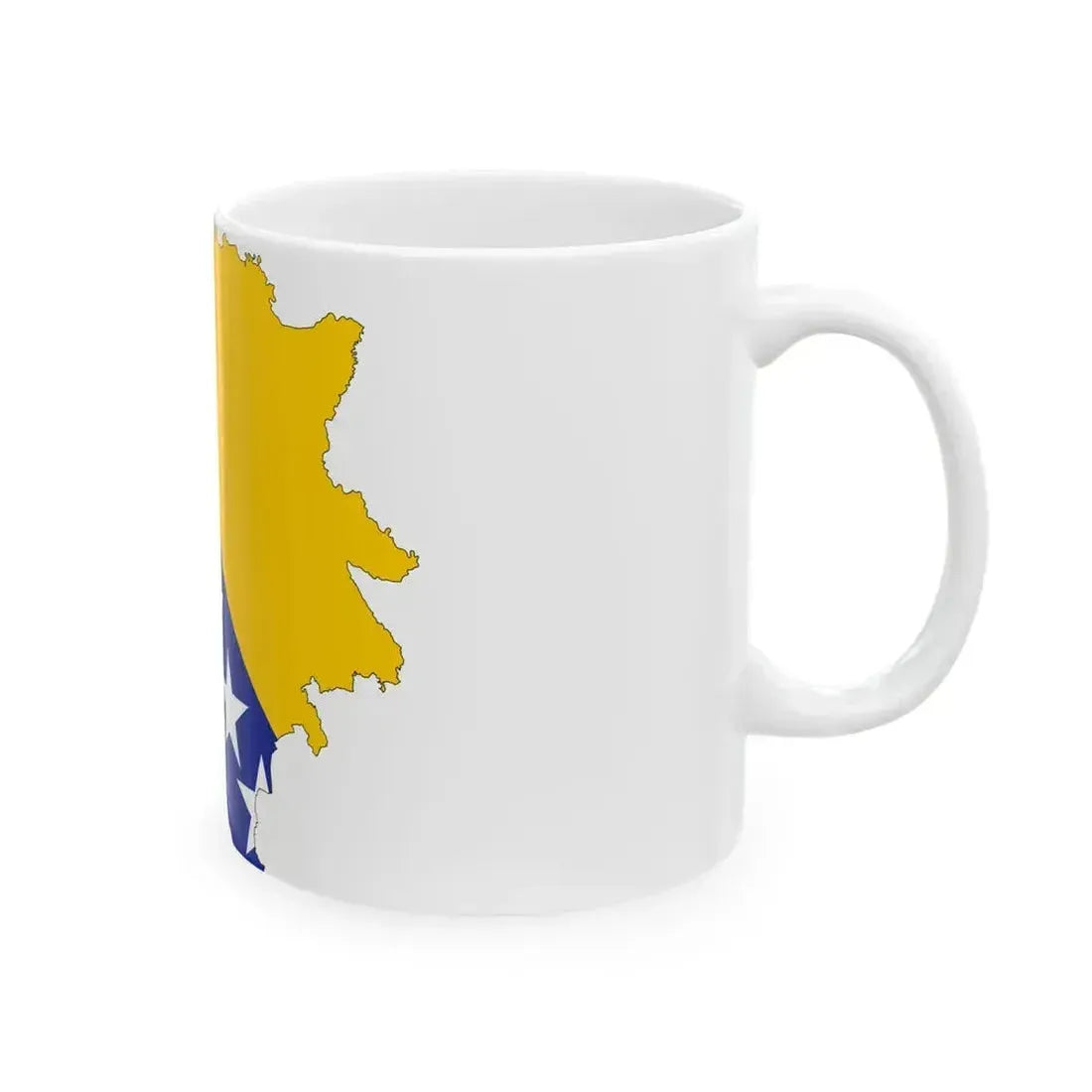 Bosnia and Herzegovina-Flagmap (Bosnia and Herzegovina) White Coffee Mug - Go Mug Yourself