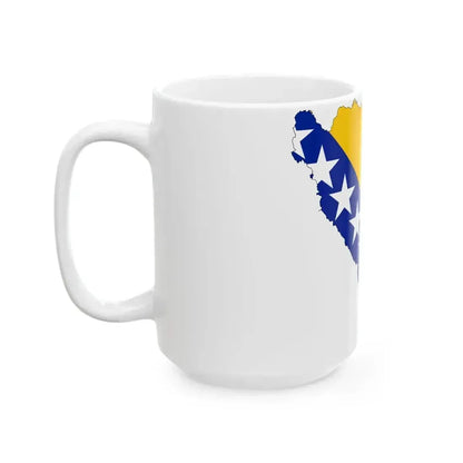 Bosnia and Herzegovina-Flagmap (Bosnia and Herzegovina) White Coffee Mug - Go Mug Yourself