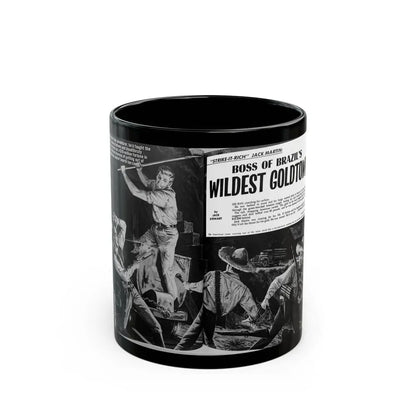 Boss of Brazil's Wildest Goldtown, For Men Only, June 1965 - Black Coffee Mug 11oz - Go Mug Yourself