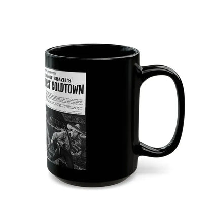 Boss of Brazil's Wildest Goldtown, For Men Only, June 1965 - Black Coffee Mug - Go Mug Yourself