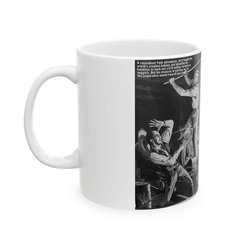Boss of Brazil's Wildest Goldtown, For Men Only, June 1965 - White Coffee Mug - Go Mug Yourself