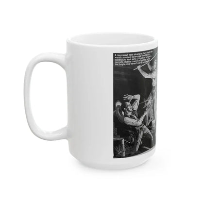 Boss of Brazil's Wildest Goldtown, For Men Only, June 1965 - White Coffee Mug - Go Mug Yourself