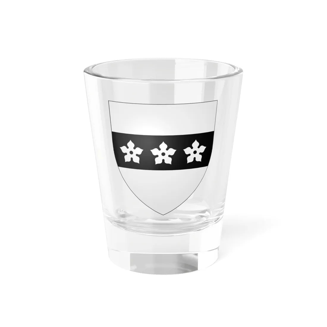 Boswell of Balmuto arms (Scotland) (Coat of Arms) Shot Glass 1.5oz 1.5oz - Go Mug Yourself