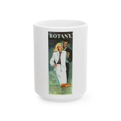 Botany ad, 1947 - White Coffee Mug 15oz - Go Mug Yourself