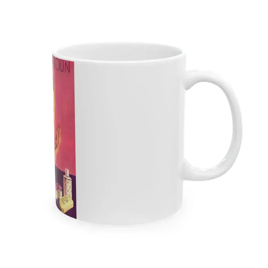 Botany Lanolin advertisement, 1943 - White Coffee Mug - Go Mug Yourself