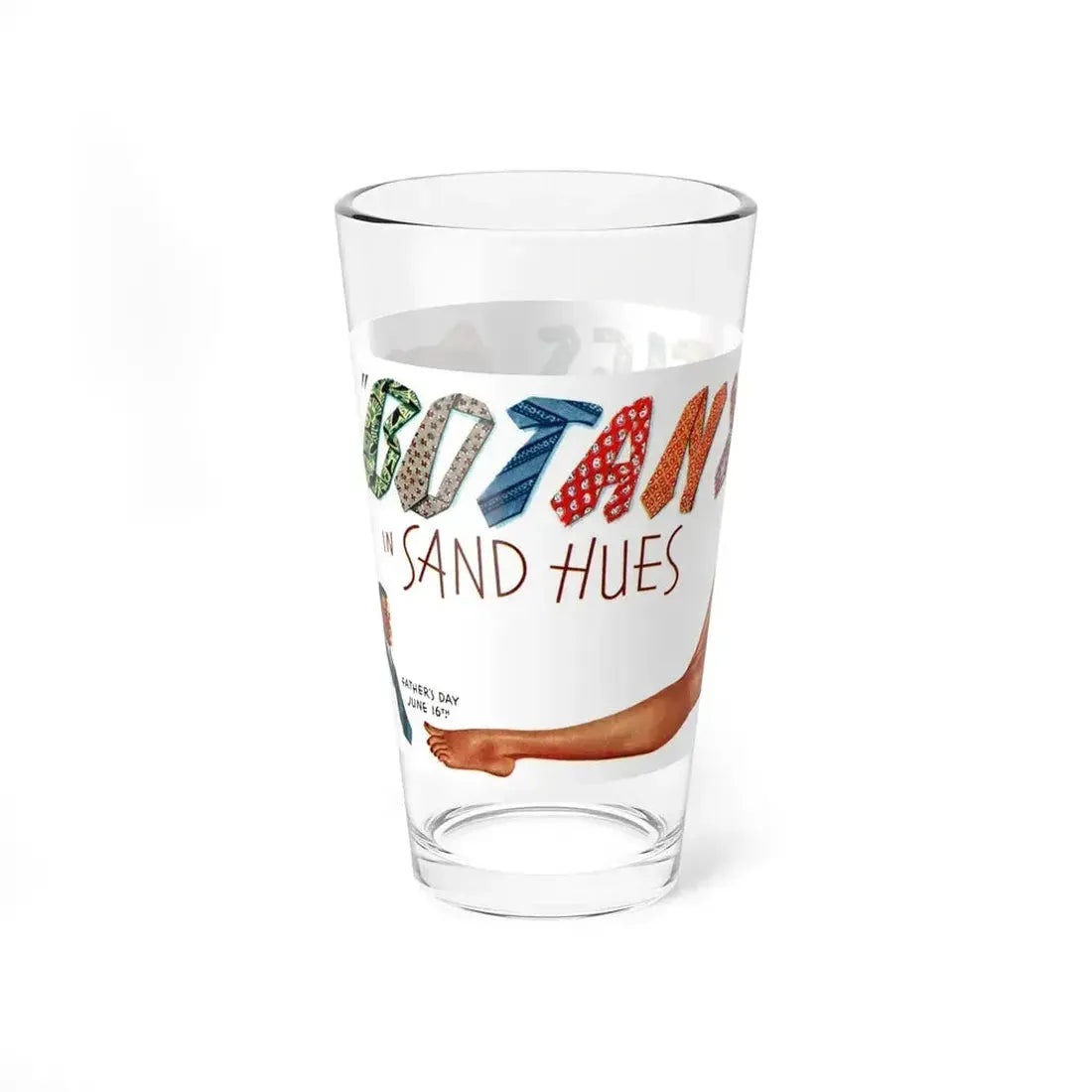 Botany Ties ad, Collier's, June 8, 1946 (Magazine Illustration) Pint Glass 16oz - Go Mug Yourself