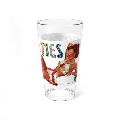 Botany Ties ad, Collier's, June 8, 1946 (Magazine Illustration) Pint Glass 16oz - Go Mug Yourself