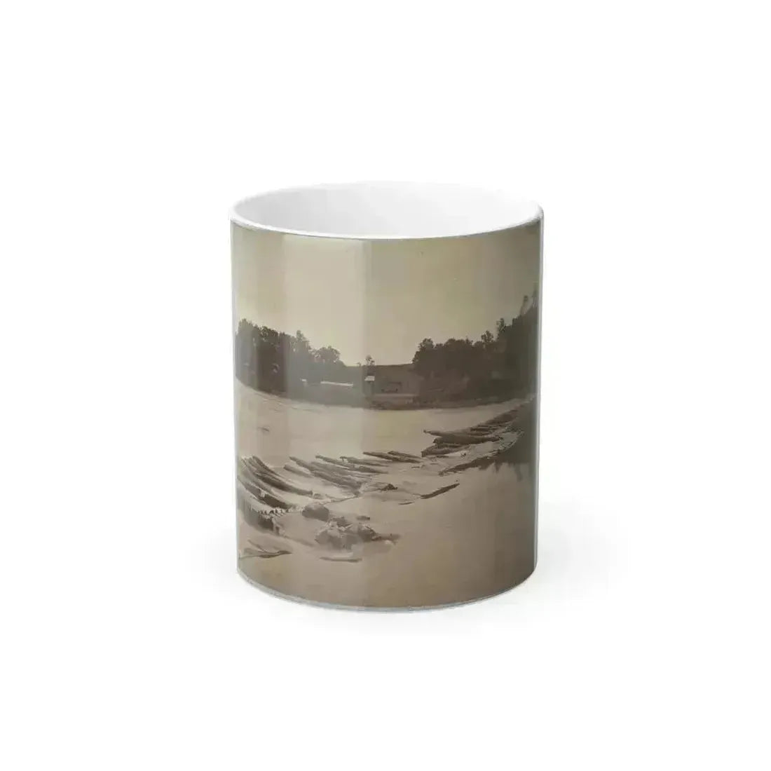Boteler's Ford, Potomac River Near Shepherdstown. Point at Which Confederate Army Crossed After Battle of Antietam (U.S. Civil War) Color Changing Coffee Mug 11oz Default Title 11oz - Go Mug Yourself