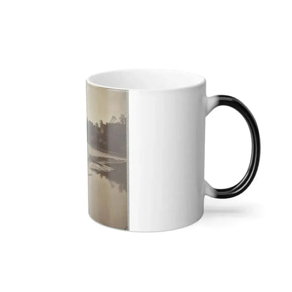 Boteler's Ford, Potomac River Near Shepherdstown. Point at Which Confederate Army Crossed After Battle of Antietam (U.S. Civil War) Color Changing Coffee Mug 11oz - Go Mug Yourself