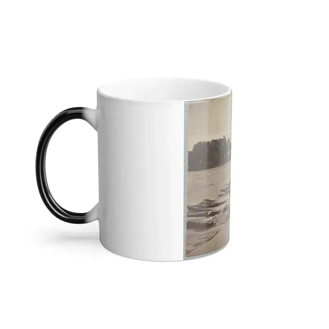Boteler's Ford, Potomac River Near Shepherdstown. Point at Which Confederate Army Crossed After Battle of Antietam (U.S. Civil War) Color Changing Coffee Mug 11oz - Go Mug Yourself
