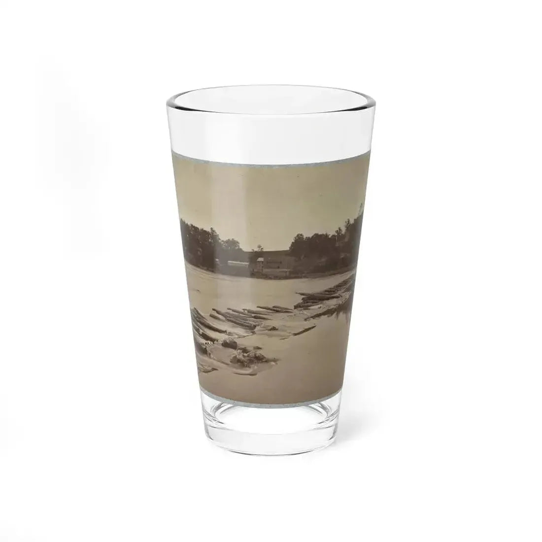 Boteler's Ford, Potomac River Near Shepherdstown. Point At Which Confederate Army Crossed After Battle Of Antietam (U.S. Civil War) Pint Glass 16oz 16oz - Go Mug Yourself