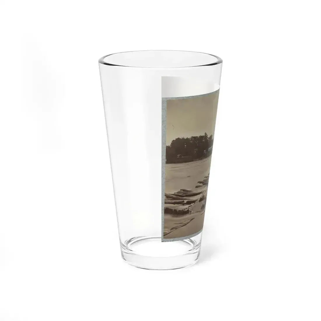 Boteler's Ford, Potomac River Near Shepherdstown. Point At Which Confederate Army Crossed After Battle Of Antietam (U.S. Civil War) Pint Glass 16oz - Go Mug Yourself