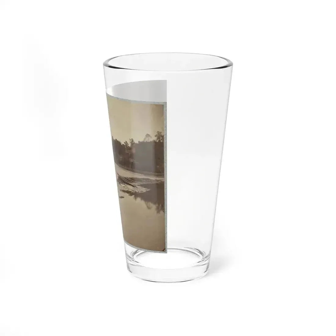 Boteler's Ford, Potomac River Near Shepherdstown. Point At Which Confederate Army Crossed After Battle Of Antietam (U.S. Civil War) Pint Glass 16oz - Go Mug Yourself