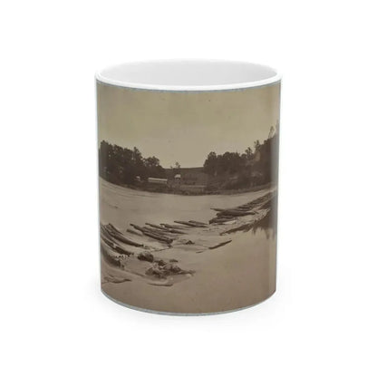 Boteler's Ford, Potomac River Near Shepherdstown. Point At Which Confederate Army Crossed After Battle Of Antietam (U.S. Civil War) White Coffee Mug 11oz - Go Mug Yourself