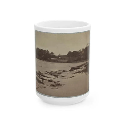 Boteler's Ford, Potomac River Near Shepherdstown. Point At Which Confederate Army Crossed After Battle Of Antietam (U.S. Civil War) White Coffee Mug 15oz - Go Mug Yourself