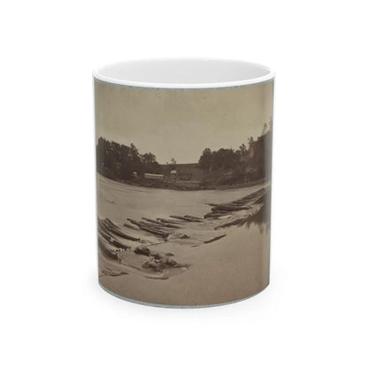 Boteler's Ford, Potomac River Near Shepherdstown. Point At Which Confederate Army Crossed After Battle Of Antietam (U.S. Civil War) White Coffee Mug-11oz-Go Mug Yourself