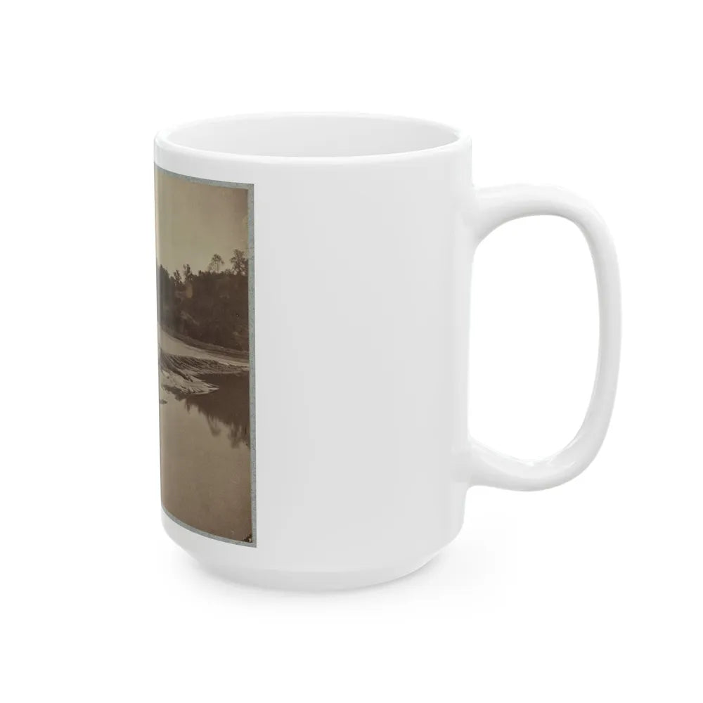 Boteler's Ford, Potomac River Near Shepherdstown. Point At Which Confederate Army Crossed After Battle Of Antietam (U.S. Civil War) White Coffee Mug-Go Mug Yourself