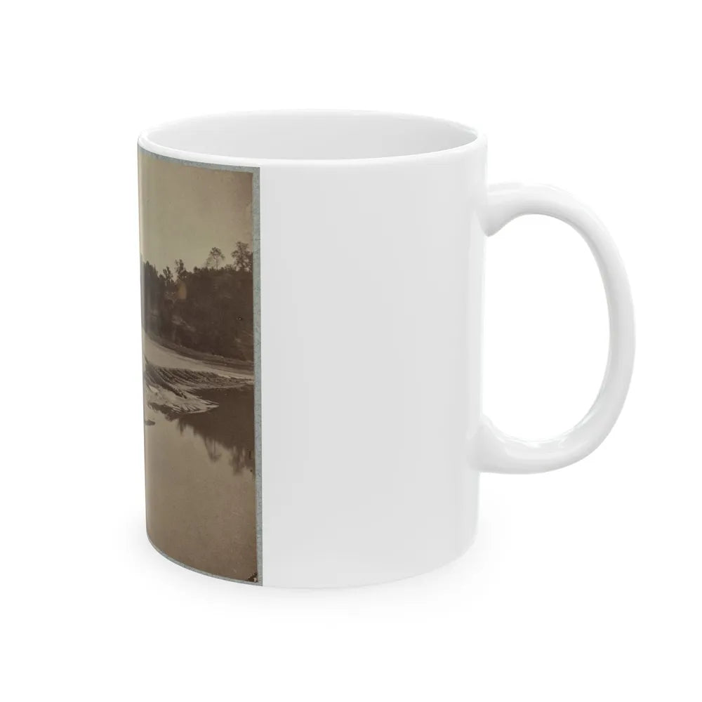 Boteler's Ford, Potomac River Near Shepherdstown. Point At Which Confederate Army Crossed After Battle Of Antietam (U.S. Civil War) White Coffee Mug-Go Mug Yourself