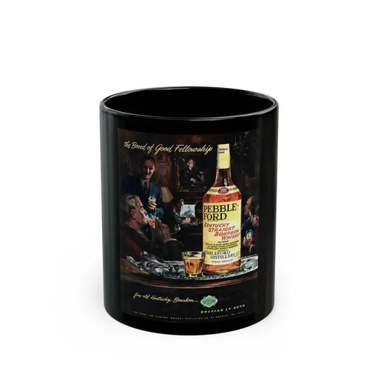 Botled In Bond advertisement, Collier's, December 17, 1949 - Black Coffee Mug 11oz - Go Mug Yourself