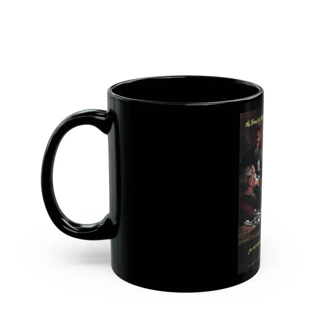 Botled In Bond advertisement, Collier's, December 17, 1949 - Black Coffee Mug - Go Mug Yourself