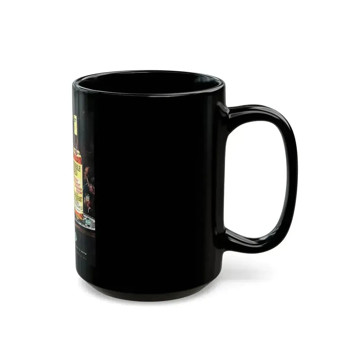 Botled In Bond advertisement, Collier's, December 17, 1949 - Black Coffee Mug - Go Mug Yourself