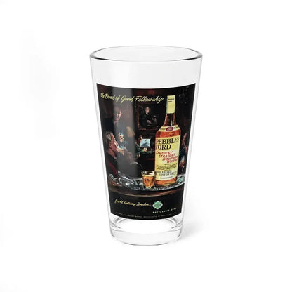 Botled In Bond advertisement, Collier's, December 17, 1949 (Magazine Illustration) Pint Glass 16oz 16oz - Go Mug Yourself