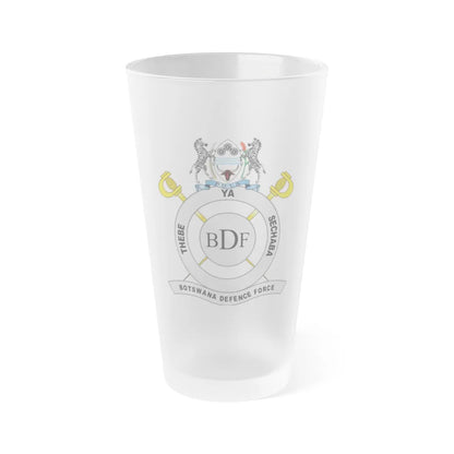 Botswana Defence Force - Frosted Pint Glass 16oz-16oz-Frosted-Go Mug Yourself