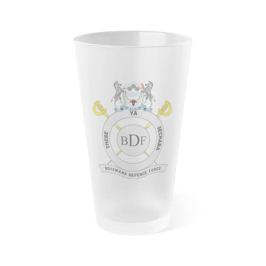 Botswana Defence Force - Frosted Pint Glass 16oz-16oz-Frosted-Go Mug Yourself