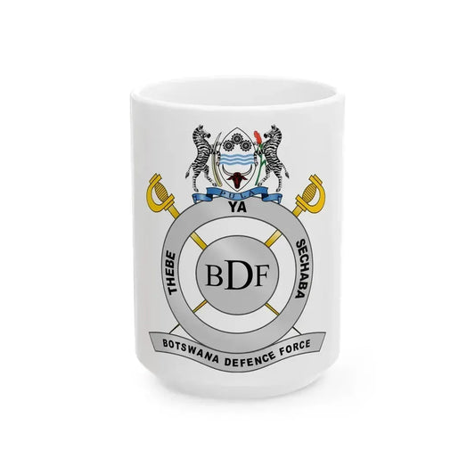 Botswana Defence Force - White Coffee Mug 15oz - Go Mug Yourself