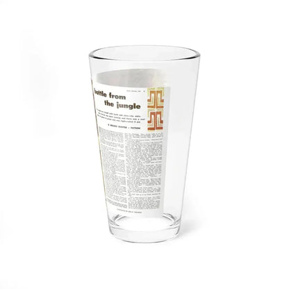 Bottle From The Jungle, Man Junior, October 1951 (Magazine Illustration) Pint Glass 16oz - Go Mug Yourself