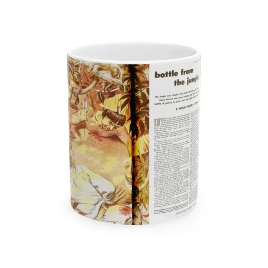 Bottle From The Jungle, Man Junior, October 1951 - White Coffee Mug 11oz - Go Mug Yourself