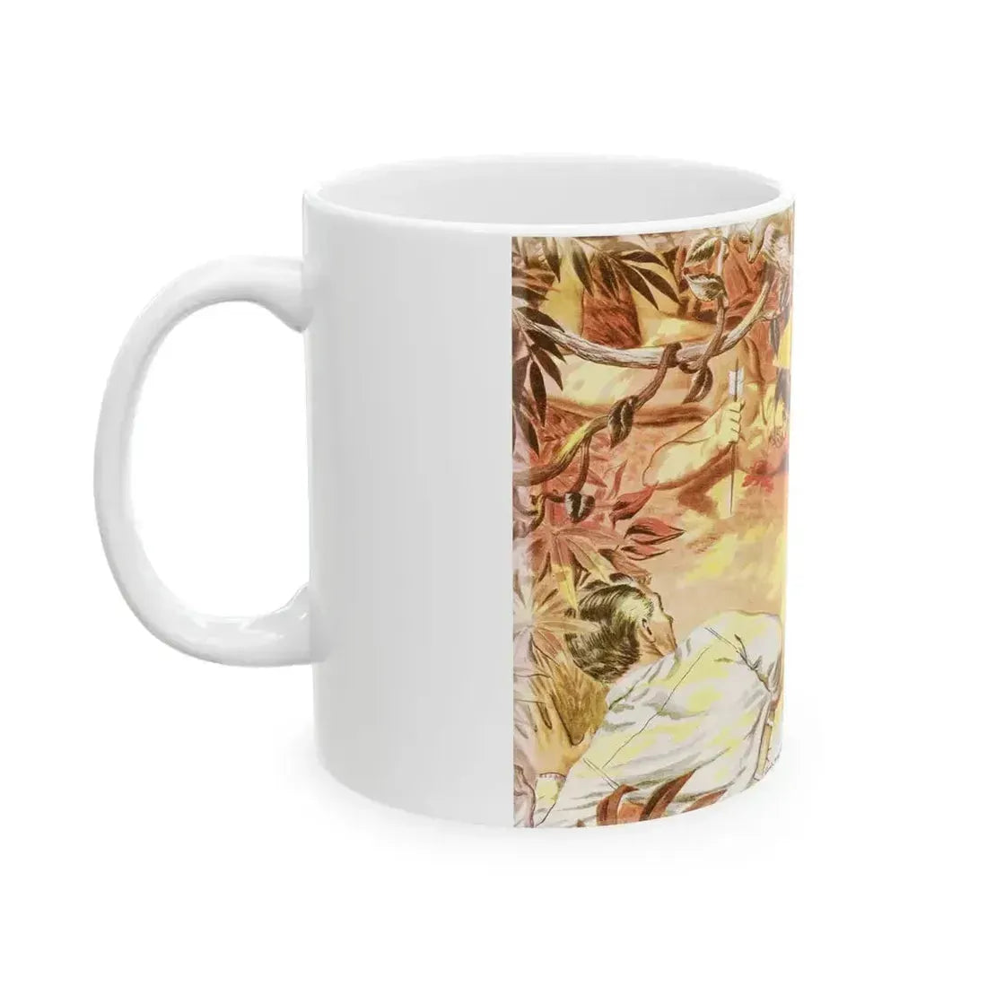 Bottle From The Jungle, Man Junior, October 1951 - White Coffee Mug - Go Mug Yourself