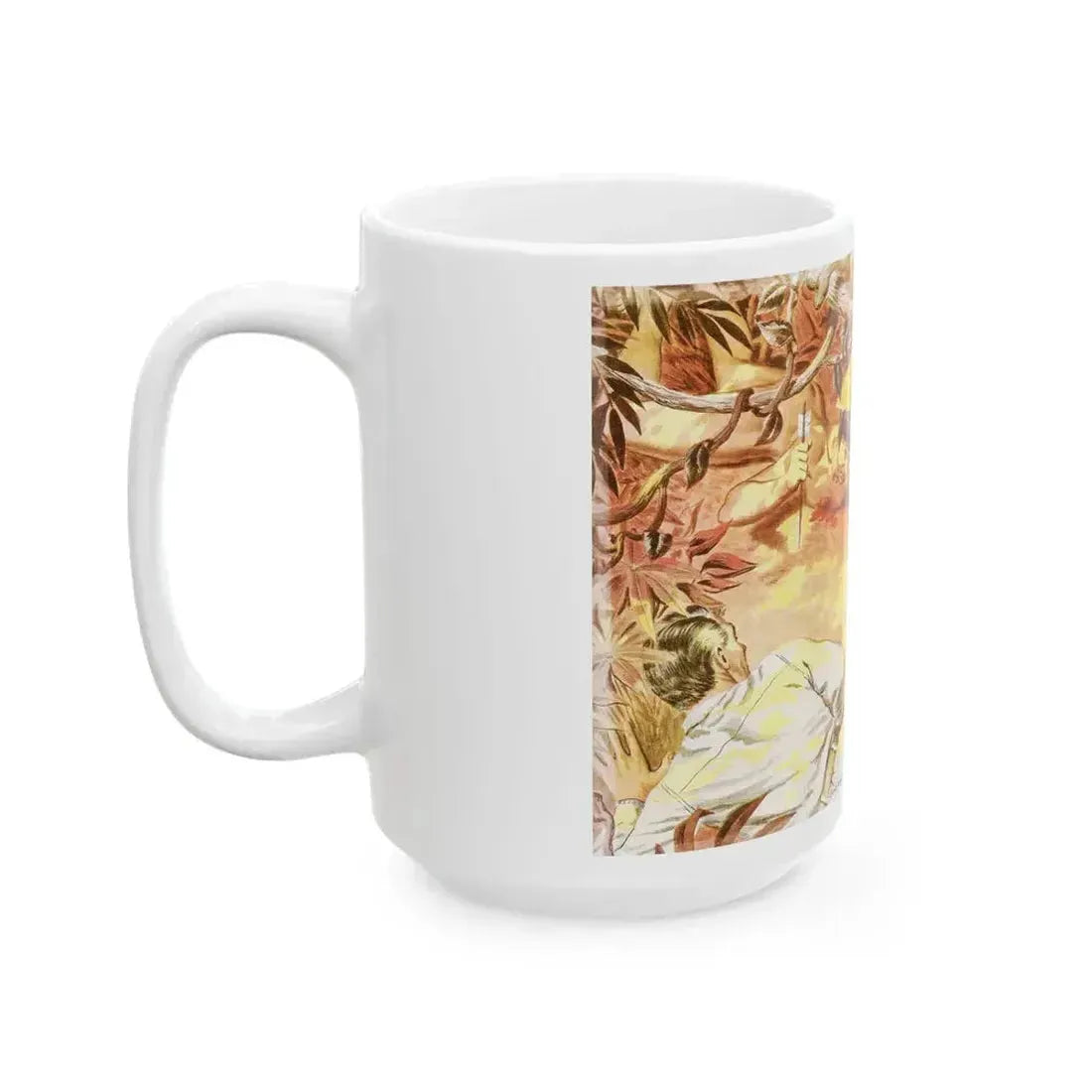 Bottle From The Jungle, Man Junior, October 1951 - White Coffee Mug - Go Mug Yourself
