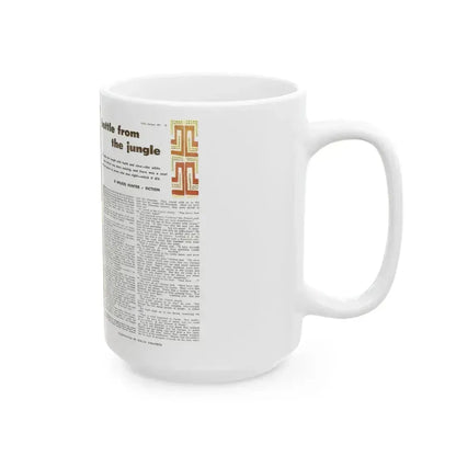 Bottle From The Jungle, Man Junior, October 1951 - White Coffee Mug - Go Mug Yourself
