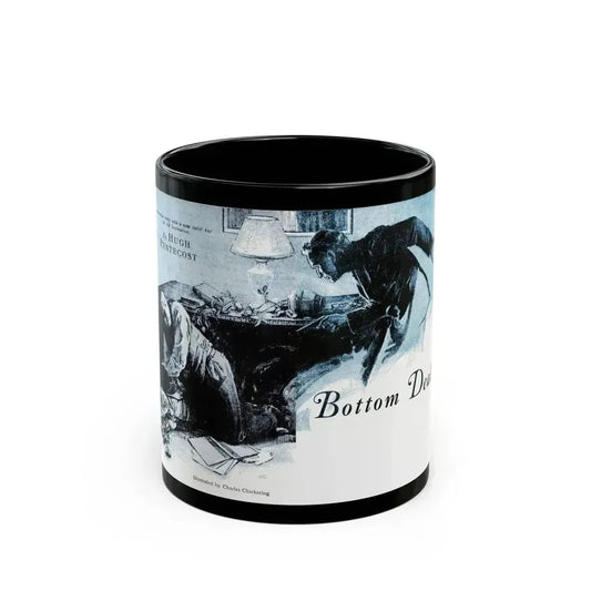Bottom Deal, Blue Book Magazine, May 1941 - Black Coffee Mug 11oz - Go Mug Yourself