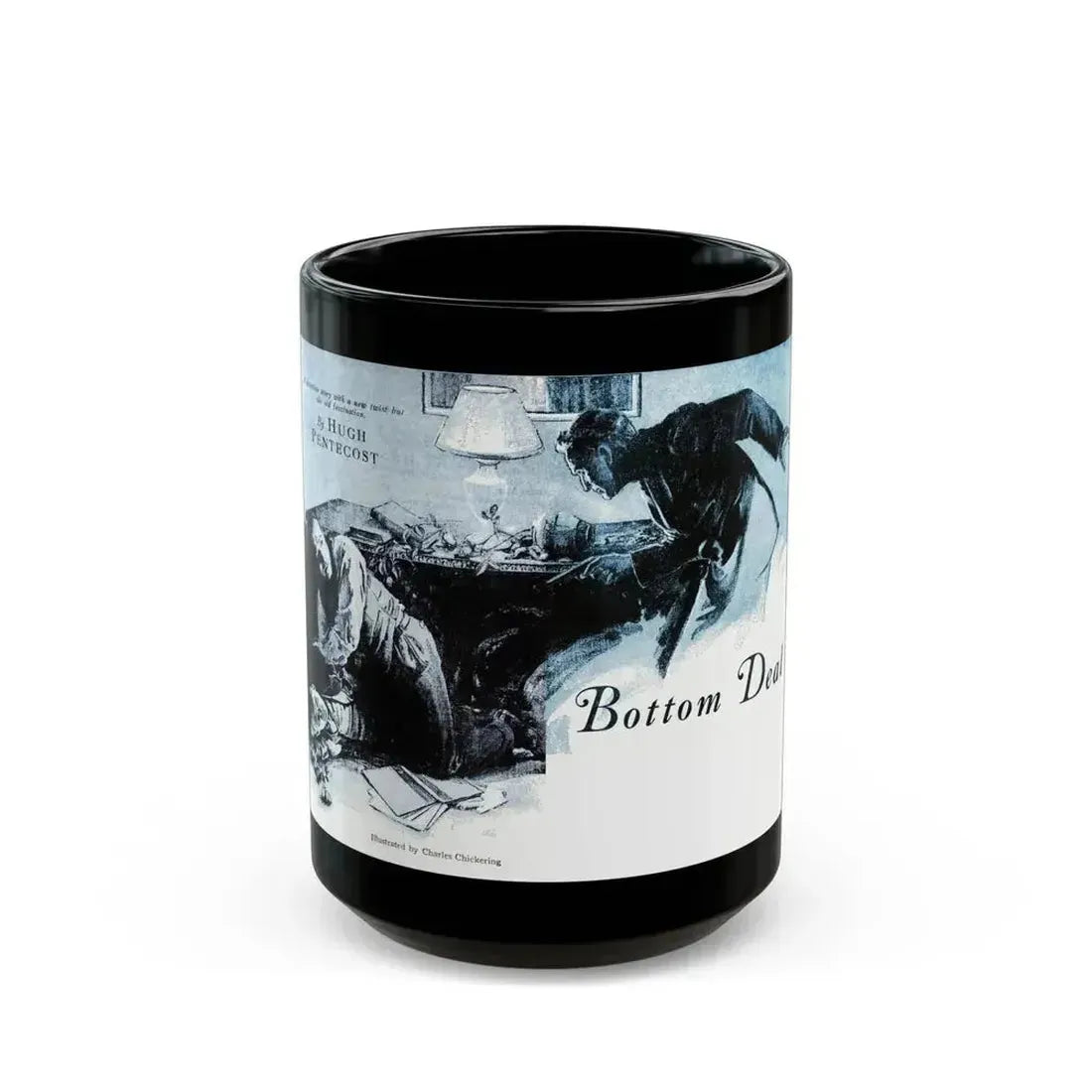 Bottom Deal, Blue Book Magazine, May 1941 - Black Coffee Mug 15oz - Go Mug Yourself