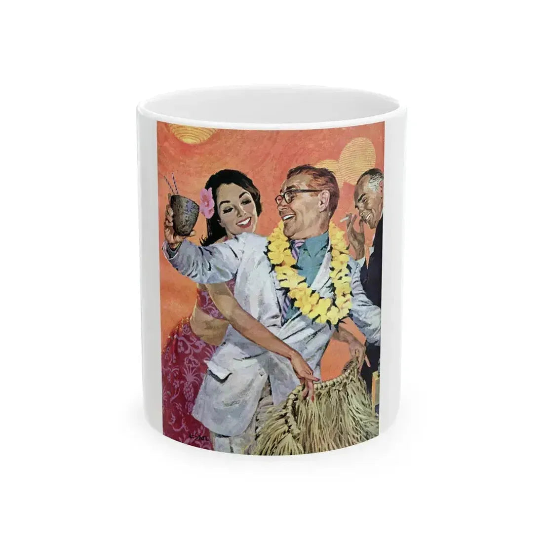 Botts in the Islands, The Saturday Evening Post, January 28, 1961 - White Coffee Mug 11oz - Go Mug Yourself