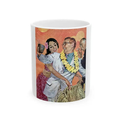 Botts in the Islands, The Saturday Evening Post, January 28, 1961 - White Coffee Mug 11oz - Go Mug Yourself